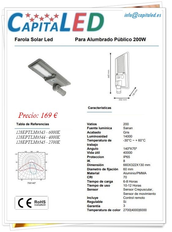 7.15. 127 Farola Solar 200W LM6543